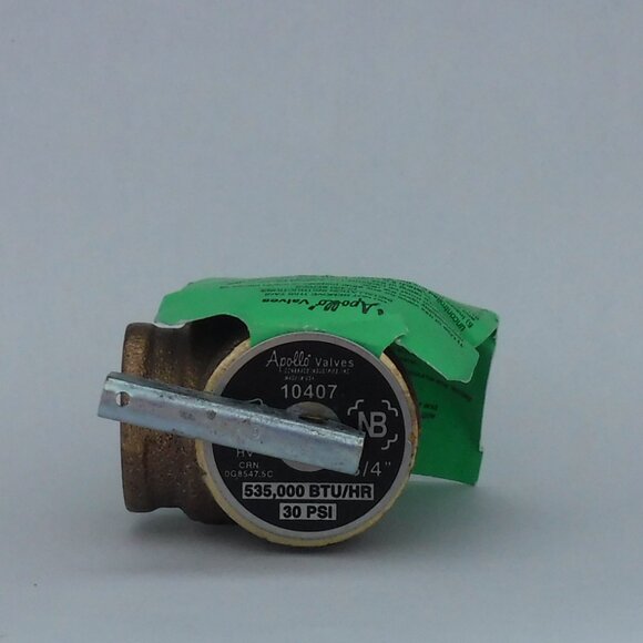 Apollo Valves Safety Relief Valve - 3/4" M x 3/4" F - 30 PSI - Bronze - Picture 2 of 3